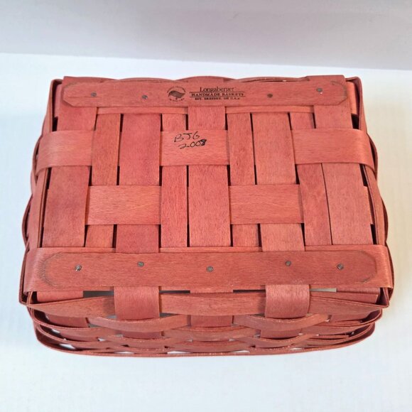 Longaberger Small Serving Basket Sunset Pink Easter Baby Nursery - Picture 7 of 8